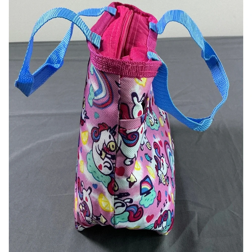 Igloo Lunch Tote Cooler Bag Pink Blue Unicorns Insulated Zipper New with Tags